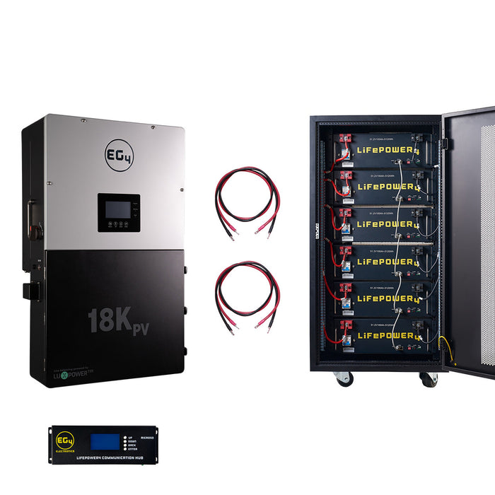 EG4 18KPV Hybrid Inverter System Bundle - 30.72kWH EG4 Lithium Powerwa