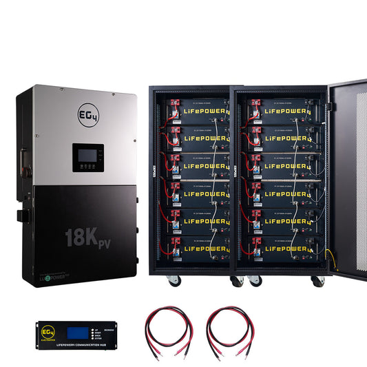EG4 18KPV Hybrid Inverter System Bundle - 61.44kWH EG4 Lithium Powerwall