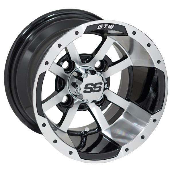GTW 10" Storm Trooper Black with Machined Accents Wheel
