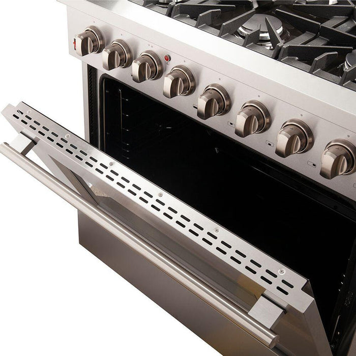 Forno 36″ Galiano Gas Burner / Electric Oven in Stainless Steel 6 Italian Burners FRB, FFSGS6156-36