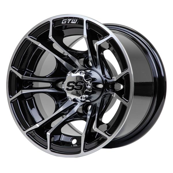 GTW Spyder Machined/Black 10 inch Wheel