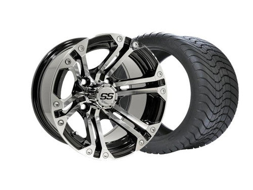 GTW Specter 12' Machined Black with Mamba 215/35-12 Set of 4