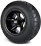 MODZ® 12" Godfather Glossy Black Wheels & Off-Road Tires Combo