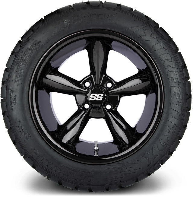 MODZ 14' Godfather Glossy Black - Tire and Wheel Combo