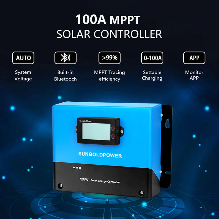 SunGold Off Grid Solar Kit 4000W Inverter 12VDC 120V/240V LIFEPO4 Battery 1200 Watt Solar Back Up SGK-PR4S