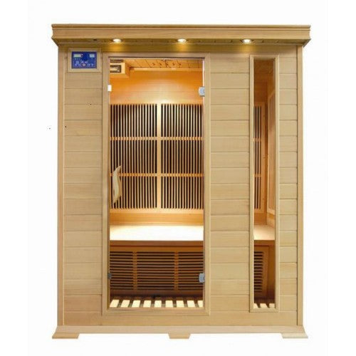 Sunray saunas - Aspen 3 Person Hemlock Sauna w/Carbon Heaters