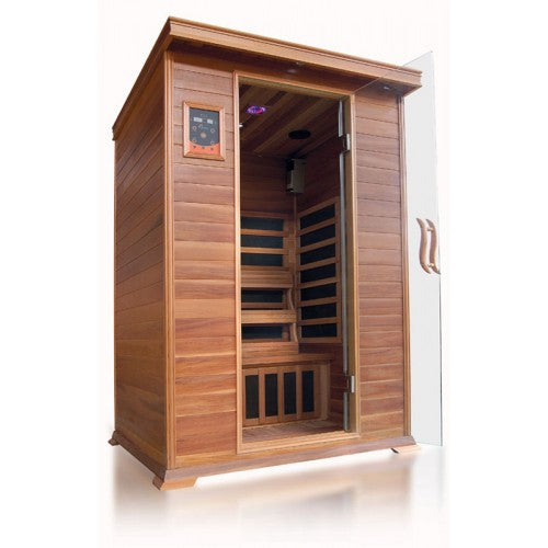 Sunray saunas - Sierra 2 Person Cedar Sauna w/Carbon Heaters