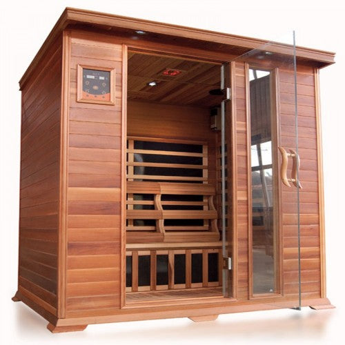 Sunray saunas - Savannah 3 Person Cedar Sauna w/Carbon Heaters