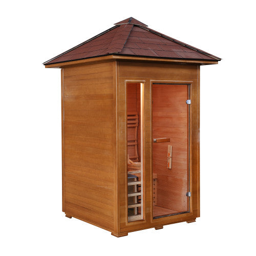 Sunray Sauna "Bristow" 2-Person Outdoor Traditional Sauna with Window