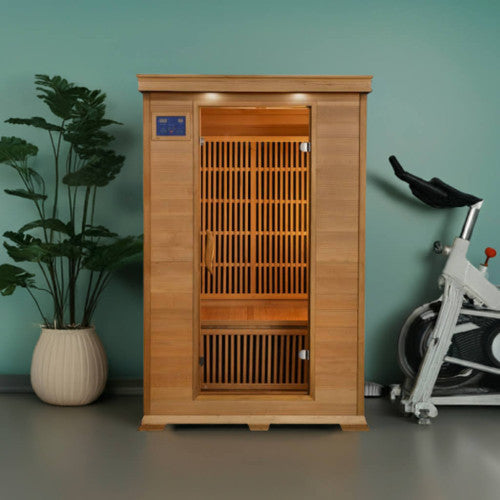 Sunray Sauna "Evansport" 2-Person Indoor Infrared Sauna - Canadian Hemlock