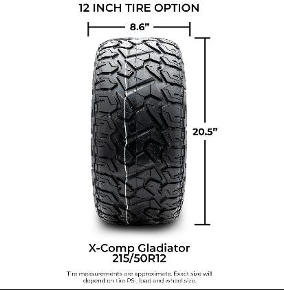 XCOMP Gladiator Street Tires - Set of 4