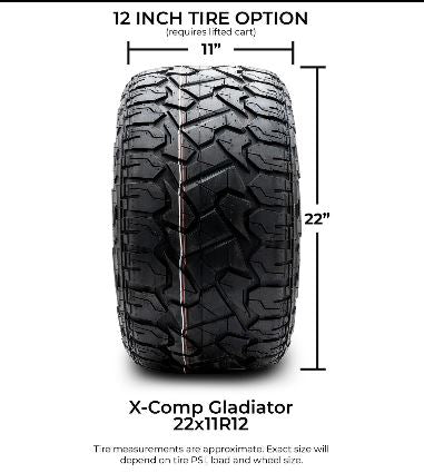 XCOMP Gladiator Street Tires - Set of 4