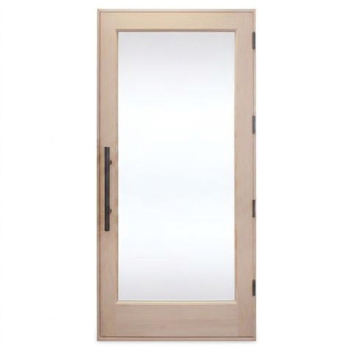 Prosaunas Solid Wood Sauna Door with Insulated Glass - Douglas Fir Sauna Door, Hemlock Jamb, Dual-Pane Insulated Glass