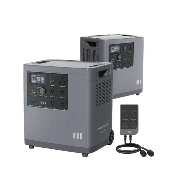 Mango Power E Portable Power Station 3,500wH / 3,000W + Custom Bundle Selection | Full Solar Generator Kit