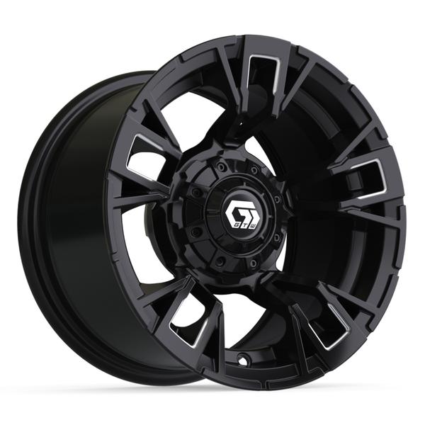 GTW 12" Vandal Matte Black with Machined Accents Wheel