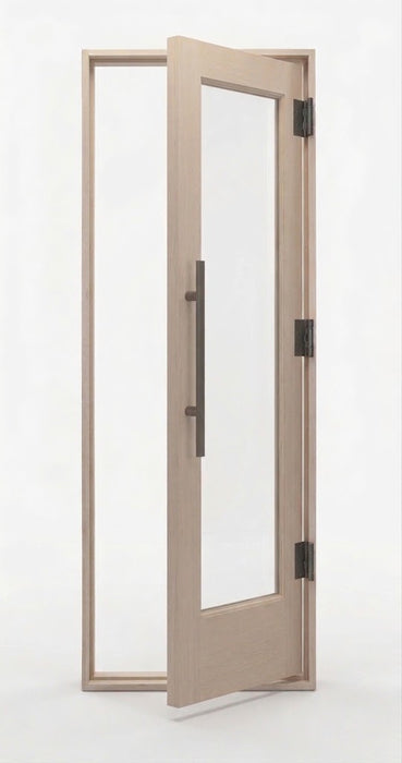 Prosaunas Solid Wood Sauna Door with Insulated Glass 24" x 70"