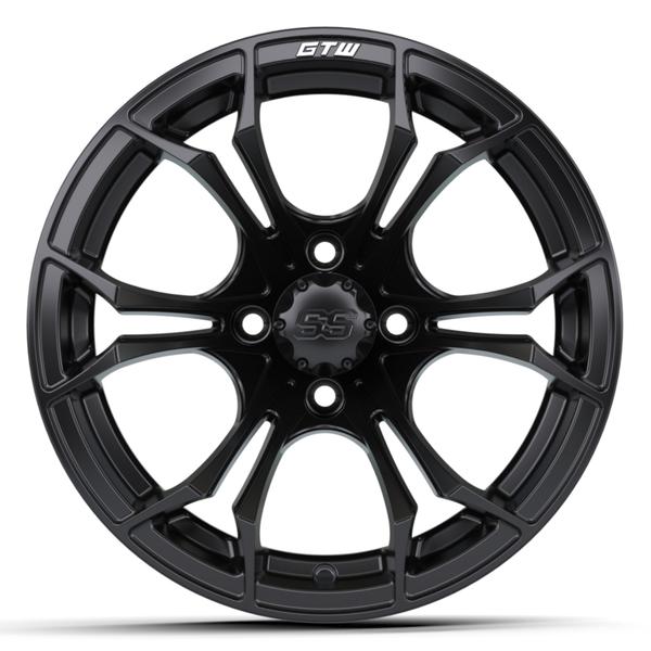 GTW 14" Spyder Matte Black Wheel