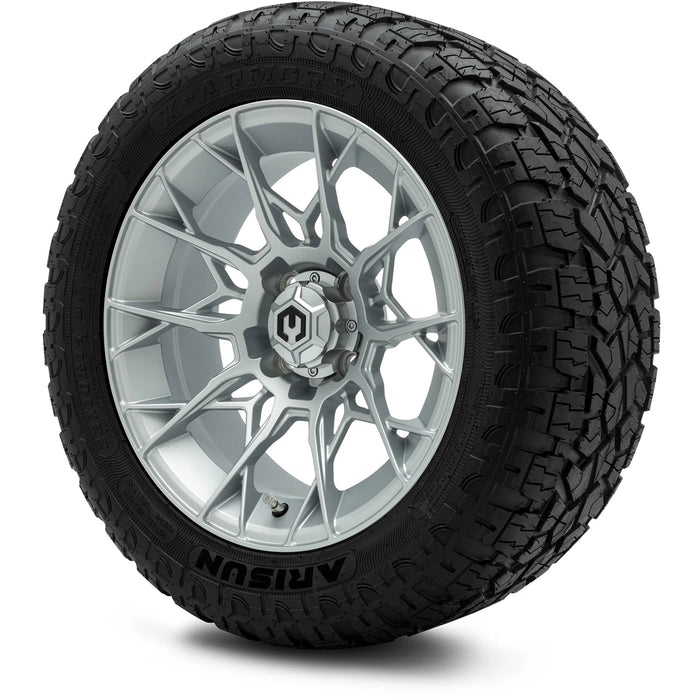 MODZ 14" Chaos Silver Wheels & Off-Road Tires Combo