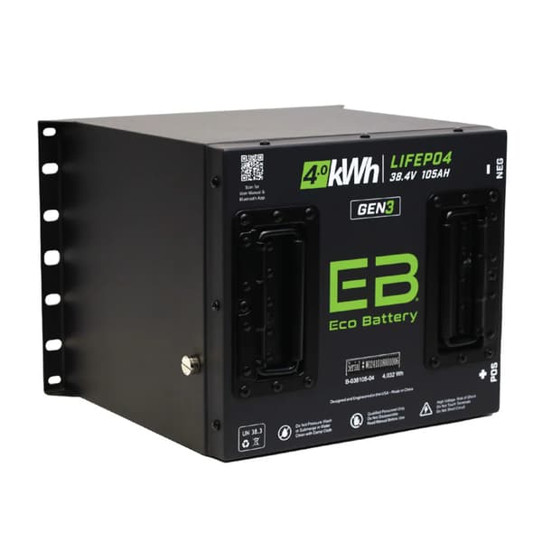 Eco Battery 38V 105Ah GEN3 "Cube" LiFePO4 Lithium Battery