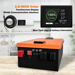 Cloudenergy 48V (51.2V) 150Ah LiFePo4 Golf Cart Battery With 20A Charger