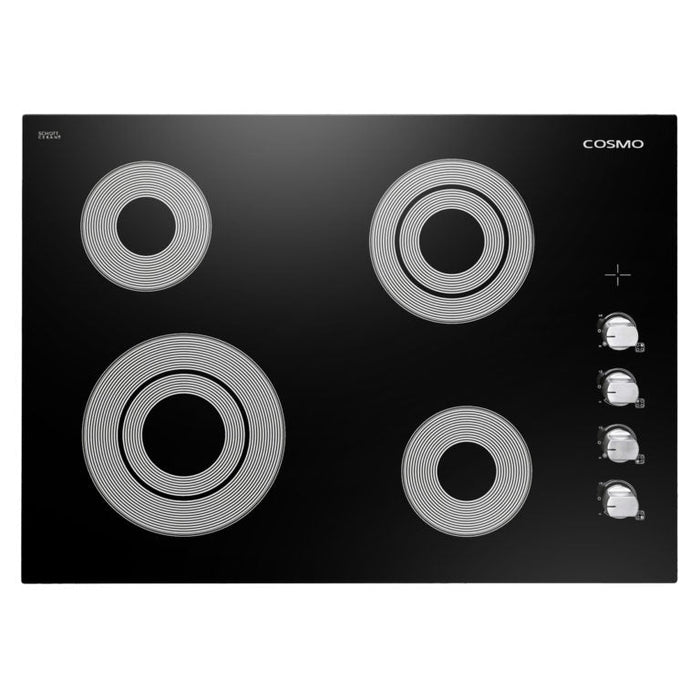 Cosmo 30" Electric Ceramic Glass Cooktop with 4 Burners and Dual Zone Elements (COS-304ECC)