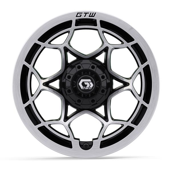 GTW 14" Nexus Gloss Black with Silver Face Wheel