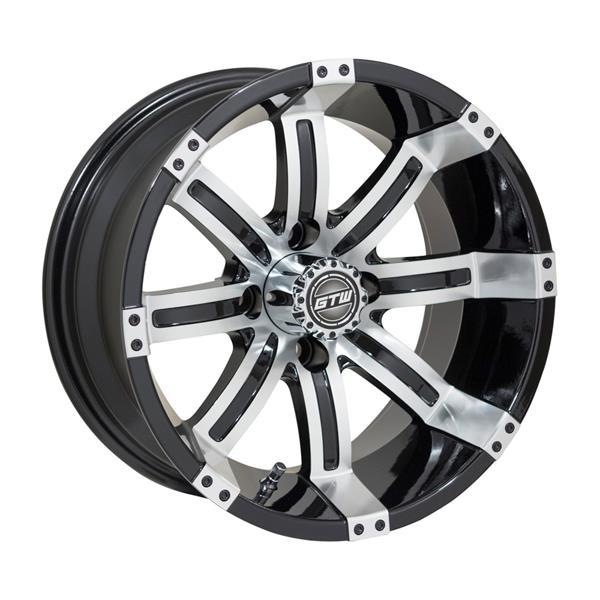 GTW 14" Tempest Black with Machined Accents Wheel
