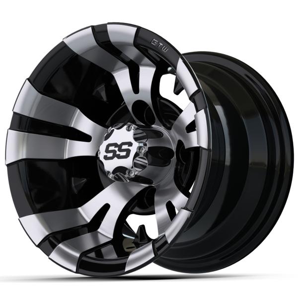 GTW 10" Vampire Black with Machined Accents Wheel