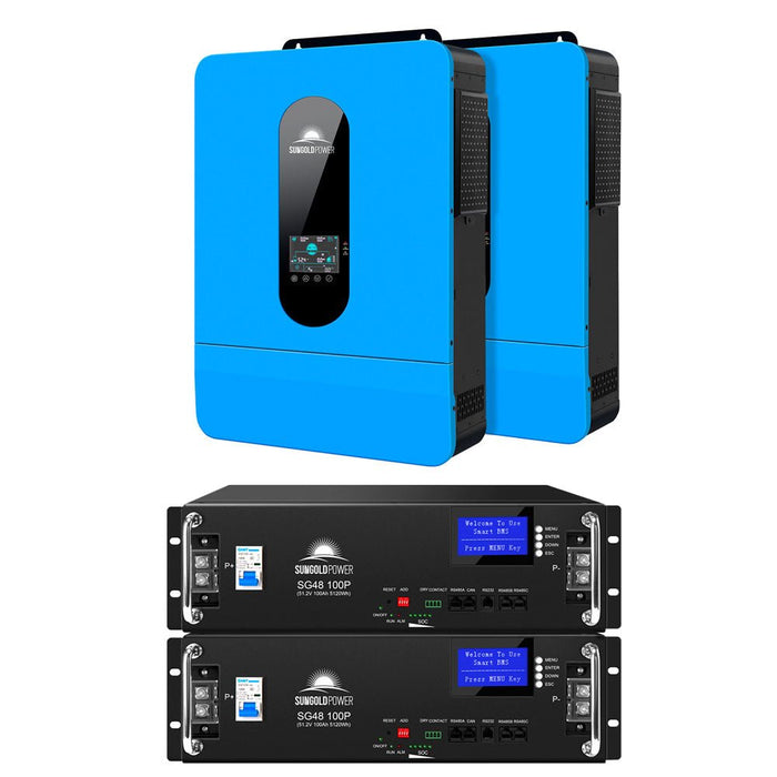 Sungold Power 13000W 48V Solar Charge Inverter Split Phase + Wifi Monitor (2 Units Parallel)