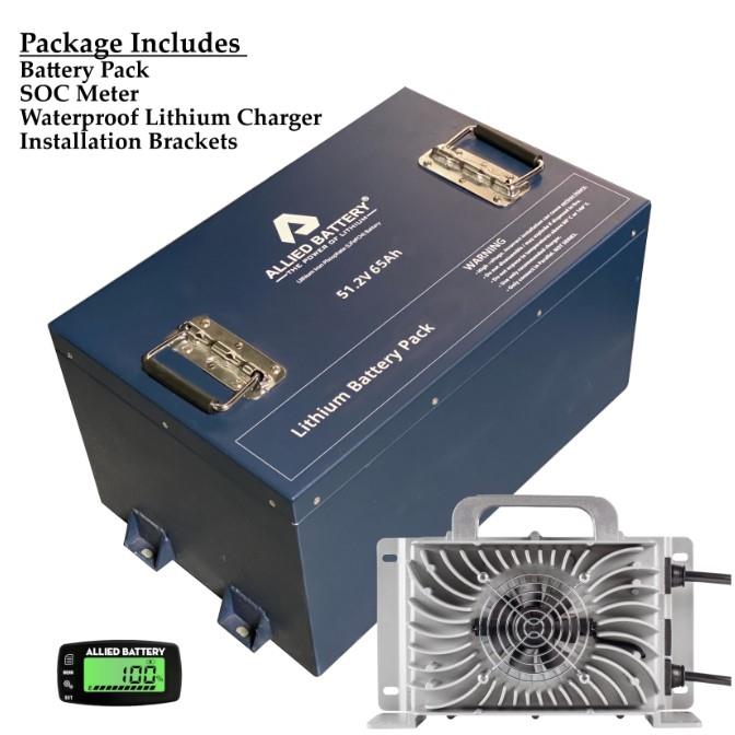 Allied Battery Lithium 36V 105Ah LiFePO4 Bundle