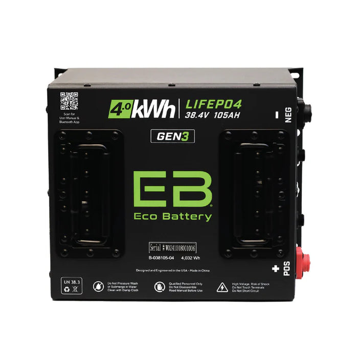 Eco Battery GEN3 38V 105Ah "Cube" Battery Bundle - Club Car DS