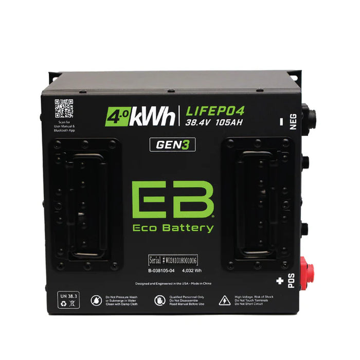 Eco Battery GEN3 38V 105Ah "Cube" Battery Bundle - EZGO TXT