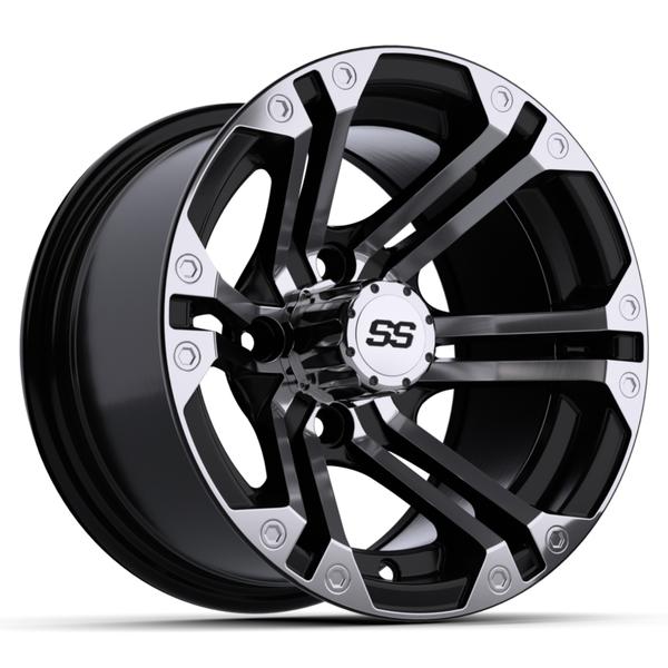 GTW 12" Specter Black with Machined Accents Wheel