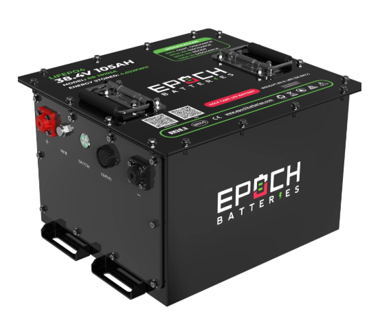 Epoch Batteries 36V 105Ah Lithium (LiFePO4) Golf Cart Battery - Complete Kit