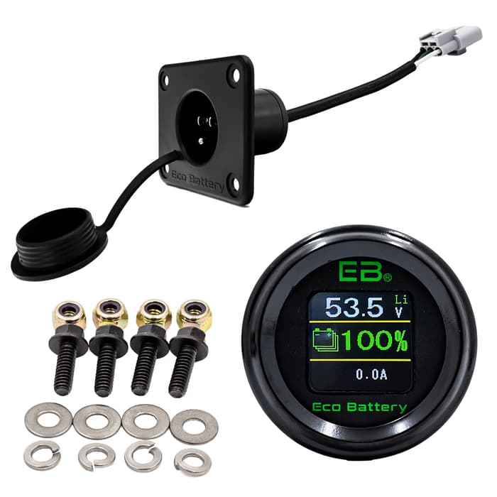 Eco Battery EZGO TXT Installation Kit for 51V 60Ah LiFePO4 Lithium Battery