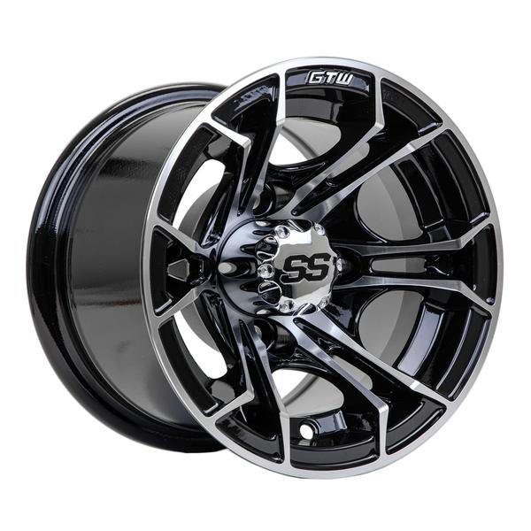 GTW Spyder Machined/Black 10 inch Wheel