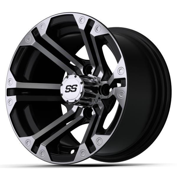 GTW 12" Specter Black with Machined Accents Wheel