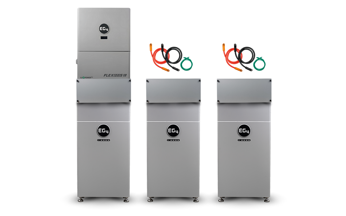 EG4 WallMount Indoor Battery ESS | 48V 314Ah | 16kWh | & Flexboss 18 Hybrid Inverter