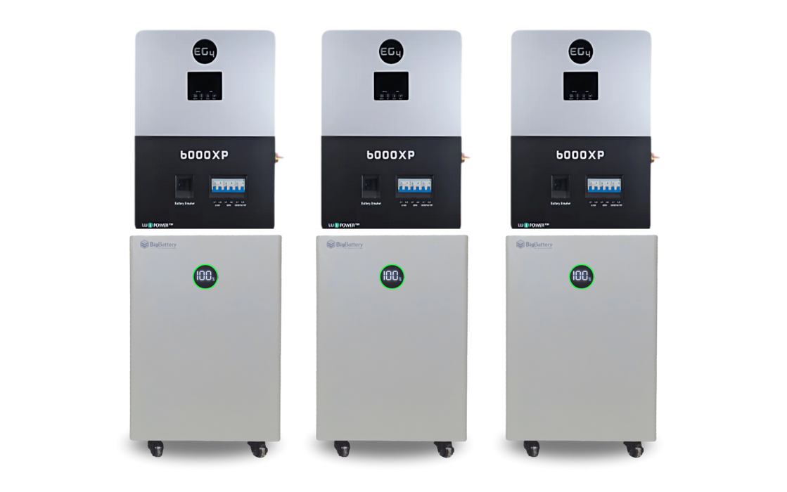 Big Battery 48V 15kWH NEXUS LiFePO4 Battery + EG4 6000XP Inverter