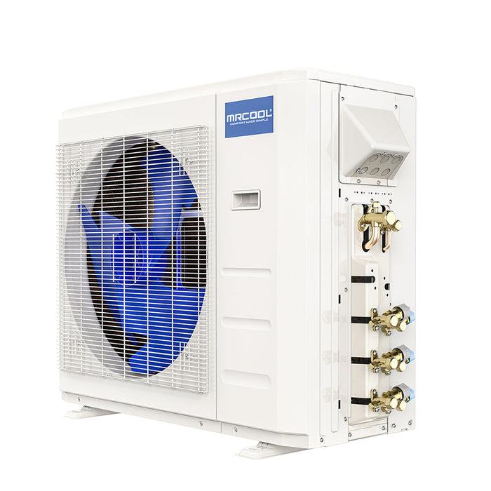 MRCOOL DIY Mini Split Package - 27,000 BTU 3 Zone Ceiling Cassette Ductless Air Conditioner and Heat Pump with 16 ft.|25 ft. Install Kit