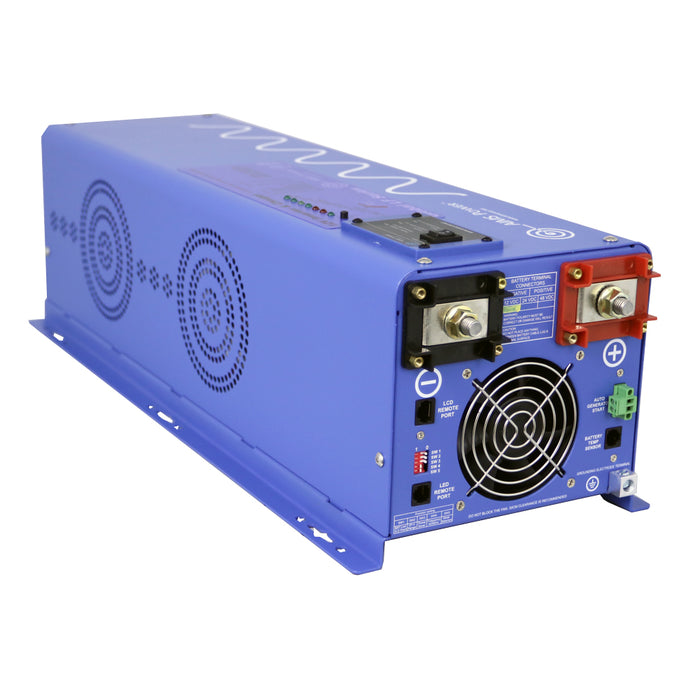 AIMS Power Pure Sine Inverter Charger - 12Vdc / 120Vac Input & 120/240Vac Split Phase Output - 4000 Watt