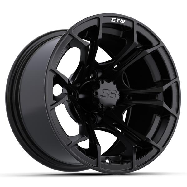 GTW 12" Spyder Matte Black Wheel