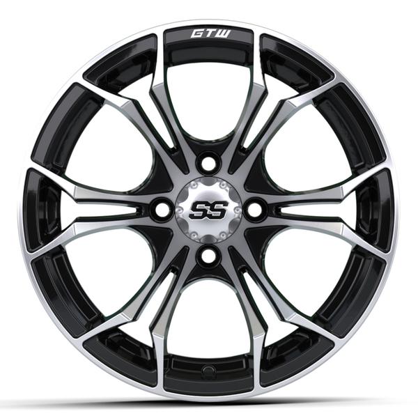 GTW 14" Spyder Black with Machined Accents Wheel