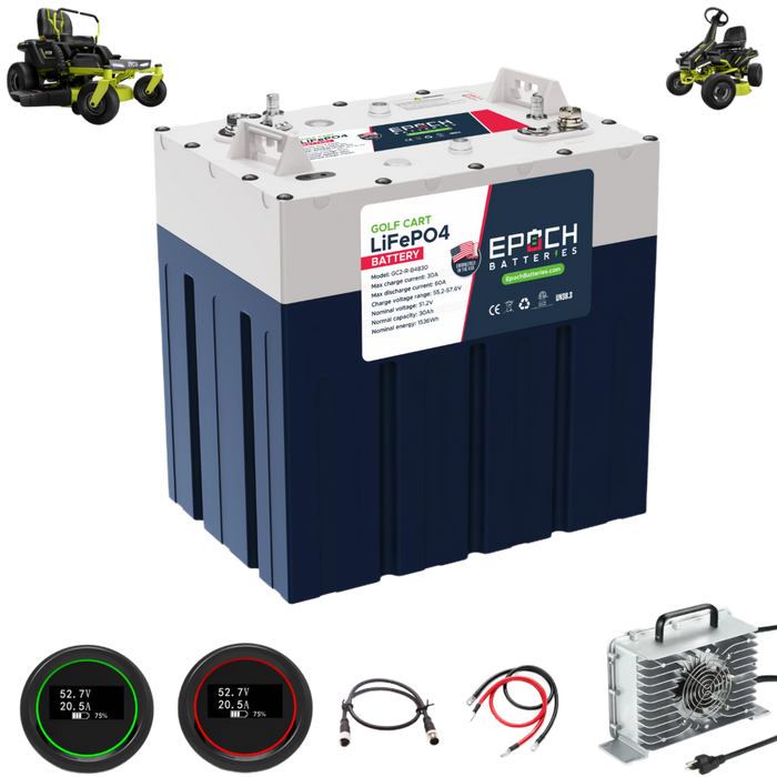 Epoch Batteries 48V 30Ah Ryobi Electric Lawn Motor - Replacement Lithium Battery Kit | UL Certified