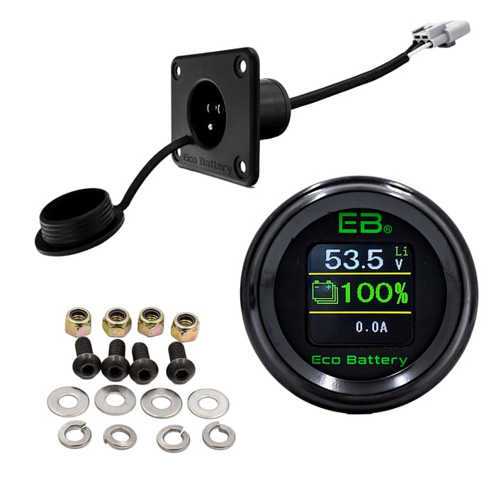 Eco Battery EZGO TXT Installation Kit for 51V 105Ah LiFePO4 "Skinny" Lithium Battery