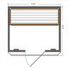 Sunray saunas - Cordova 2 Person Cedar Sauna w/Carbon Heaters/Vertical Heater Panels