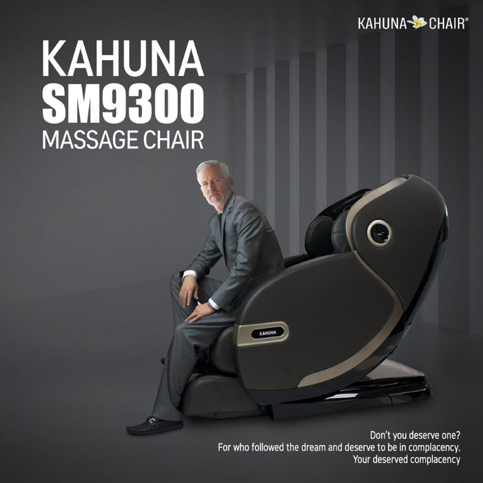 Kahuna Massage Chair Kahuna 4D HSL-track with Infrared heating SM-9300 Grey