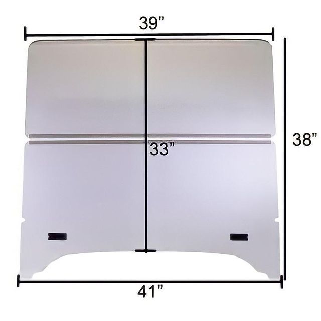 Madjax Red Dot Folding Tinted 1/4" Windshield for Storm Body Kits with 3/4” Struts