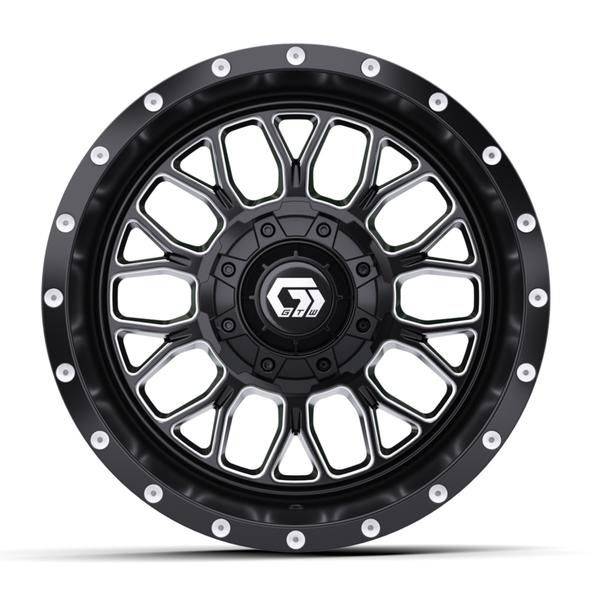 GTW 12" Helix Black & Machined Wheel