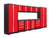 NewAge Bold Series 12 Piece Cabinet Set with Tool, Base, Wall Cabinets and 2 Lockers
